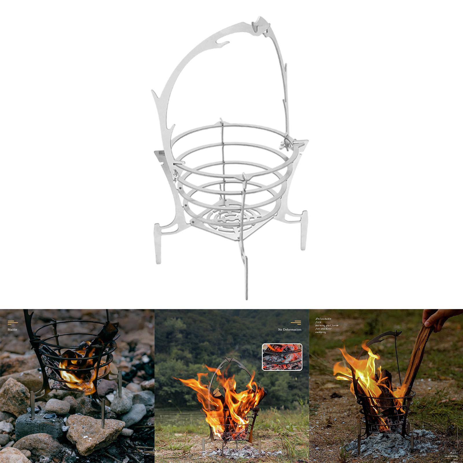 Mini Barbecue in Stainless  for Camping burning Barbecue