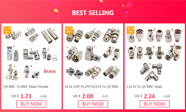 1Pcs SO239 UHF PL259 Male Female Mount Socket Connector SL16