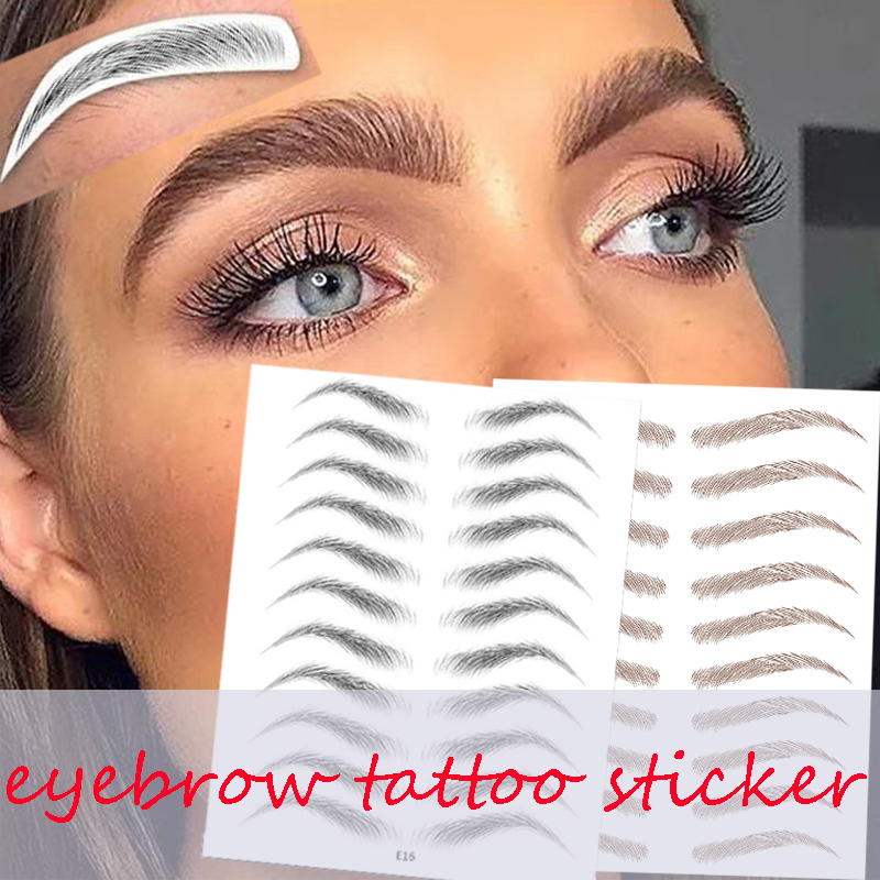 Best of Water-based Hair-liked Authentic Eyebrow Tattoo Sticker Waterproof Cosmetics Long Lasting Makeup False Eyebrows Stickers Reviews & Tips