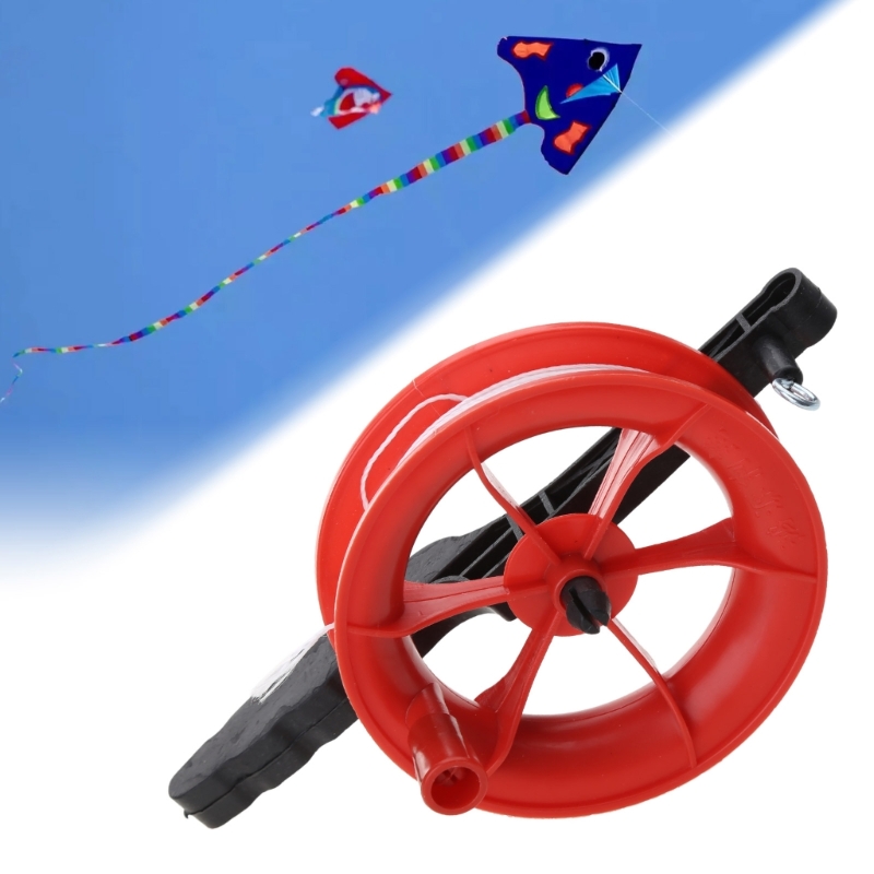 QIUMING 4 Pièces Ligne De Cerf-Volant 100 M - Fil Nylon Résistant Avec Enrouleur Pratique Vert - Idéal Pour Enfants Et Famille En Plein Air