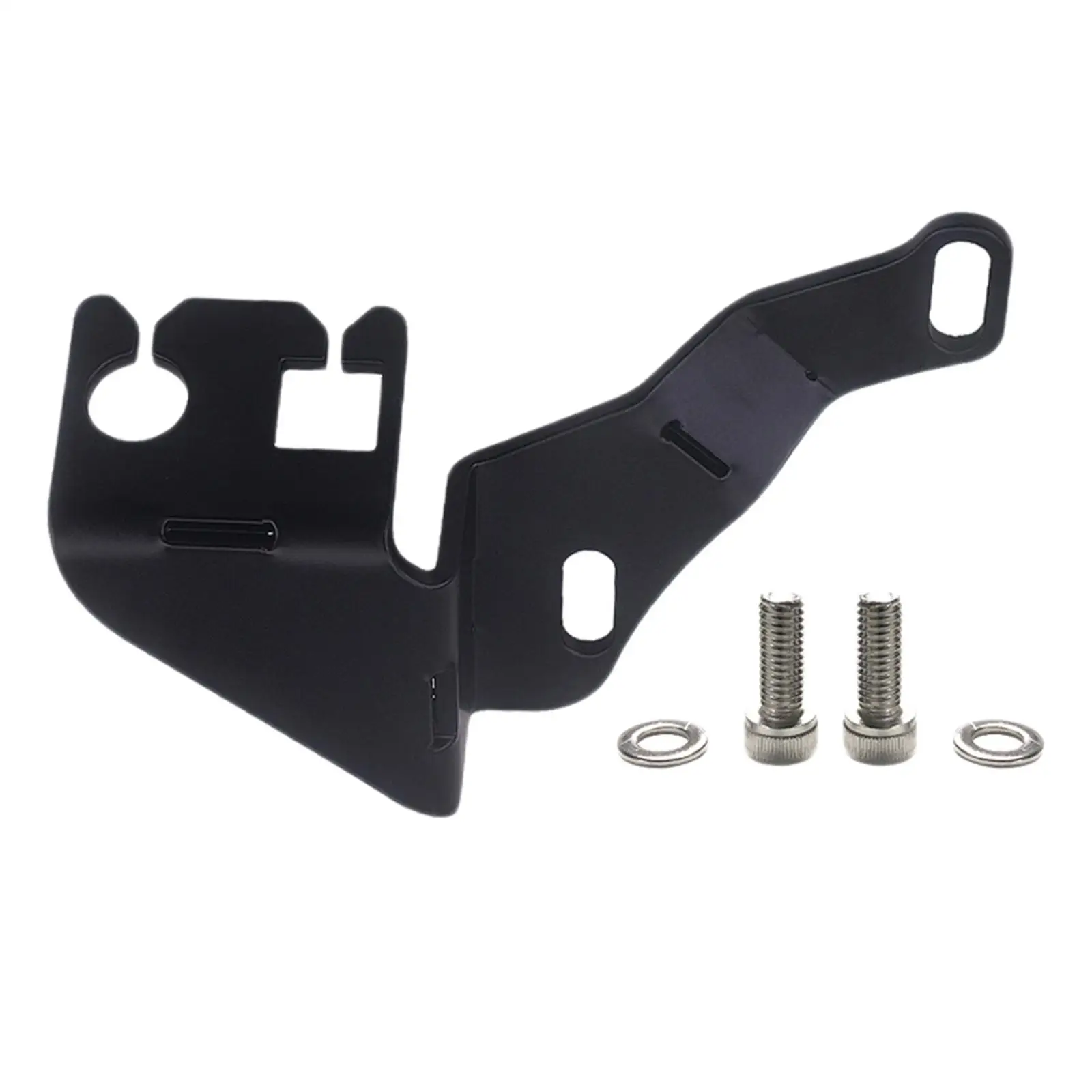 L92 Durable Steel Adjustable Intake Manifold Throttle Cable Bracket Set Kit Black
