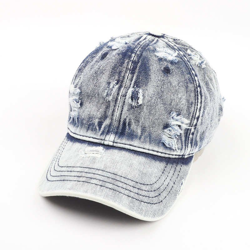 Title 10, Summer Outdoor Sun Shade Washed Denim Hat For M...