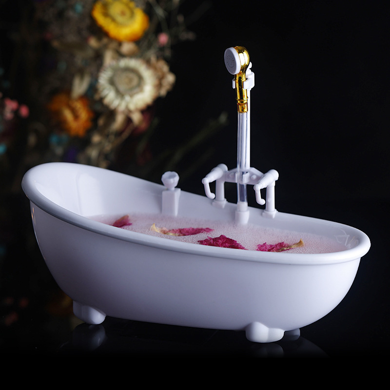 Description Picture 2 of itemFunny Creative Bathtub Cocktail Glass Electric Plastic Cyclic Water Spray Cup Milkshake Drinks Bar Nightclub TIKI Wine Tumbler