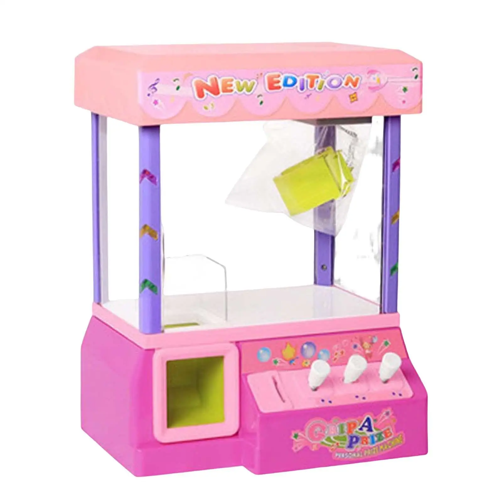 Electronic DIY Children Doll Machine Coin Operated Play Game Portable Crane Machines Toy
