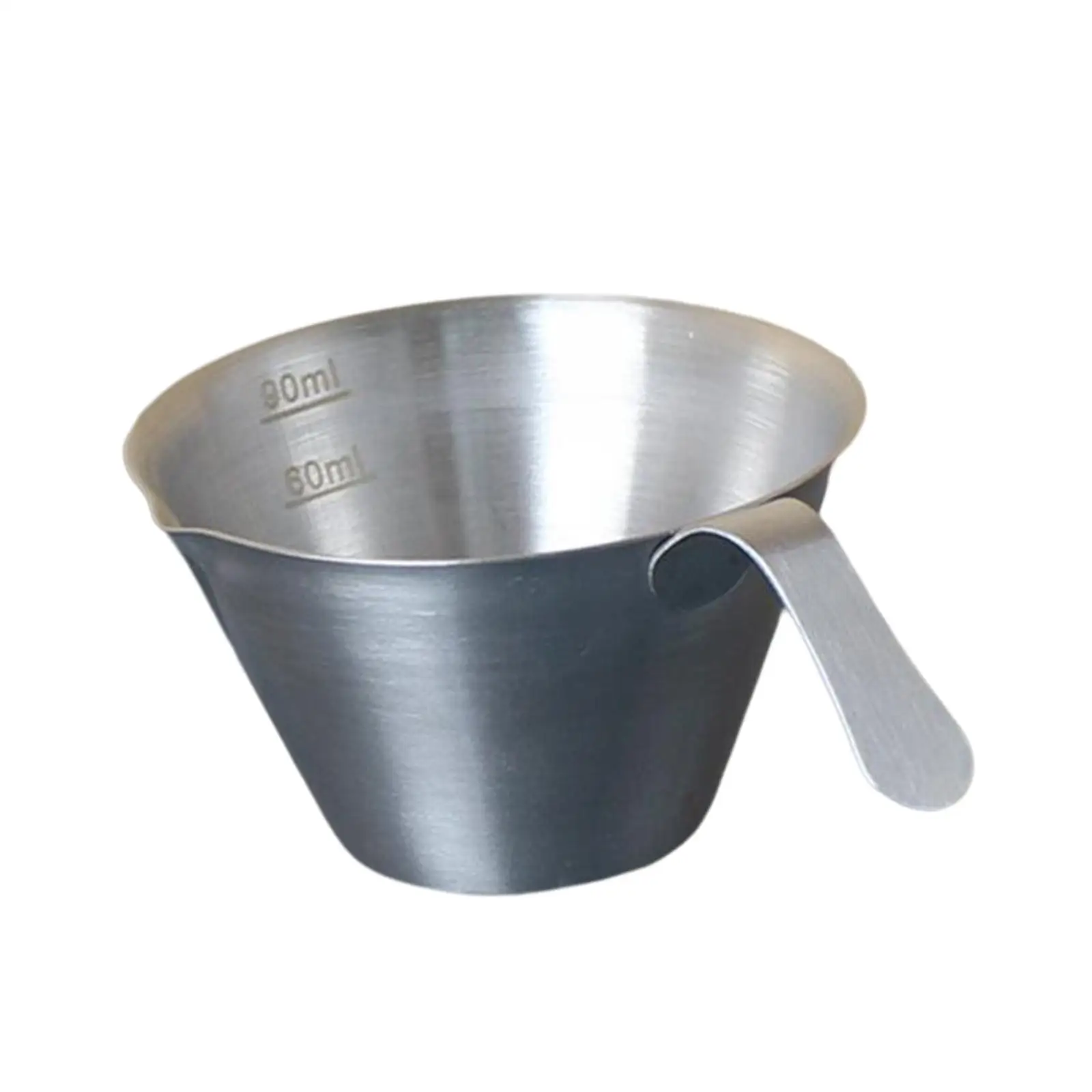 Stainless Steel Espresso Measuring Cup with Scale Coffee Mug Bar Drink Mugs for Party