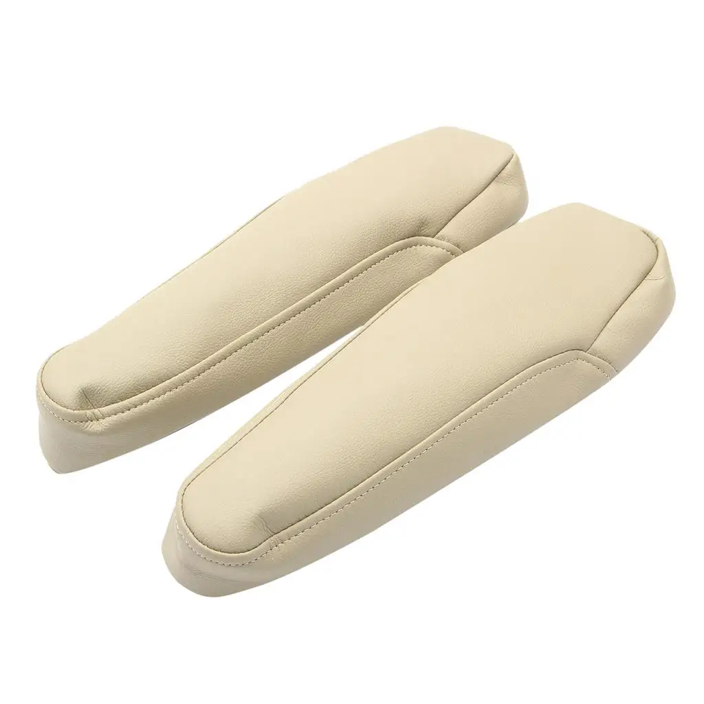 Beige Car Armrest Soft Pad Cover Pu Leather Seat Supply for 05-10