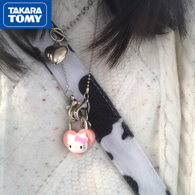 hello kitty lock necklace