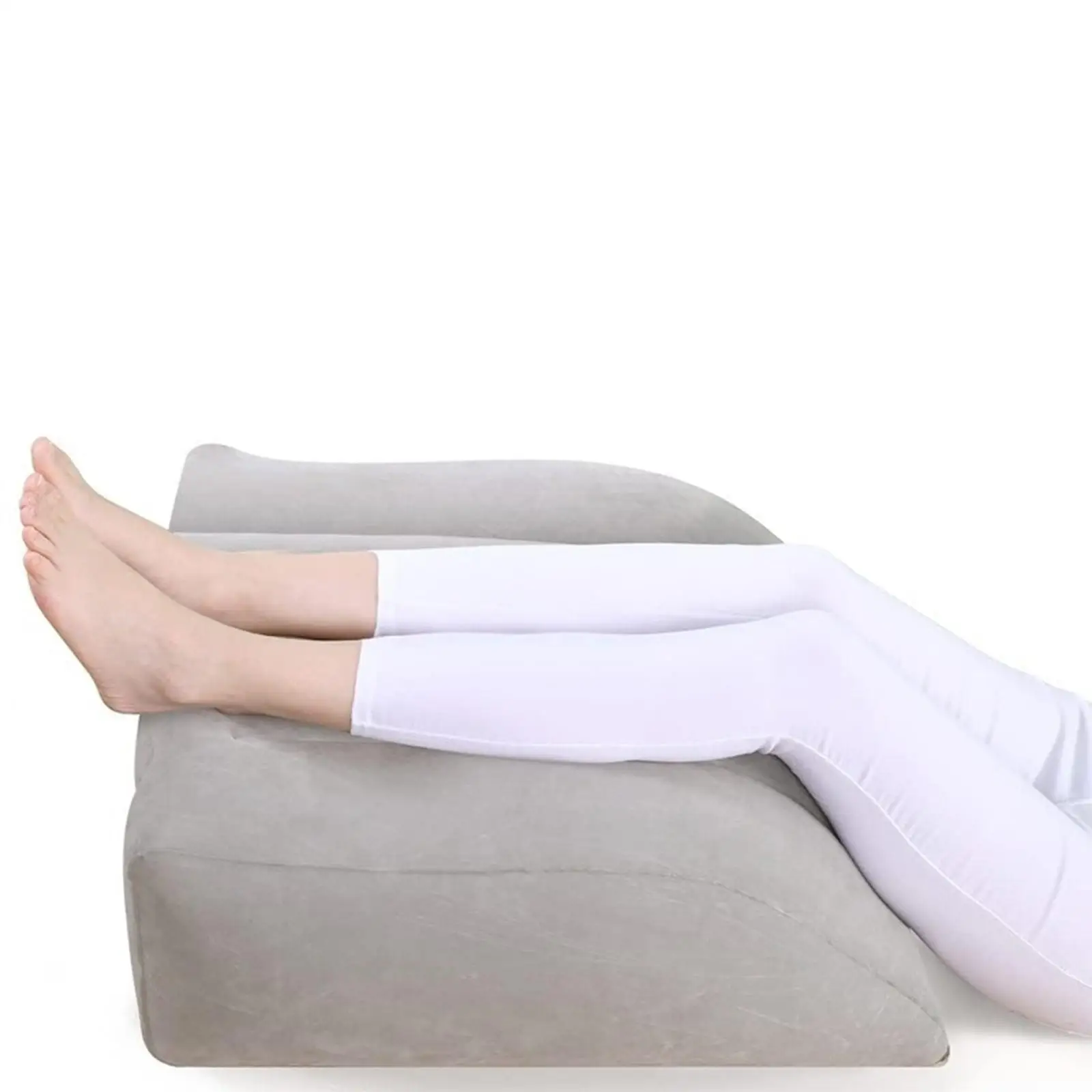 Leg Elevation Pillow Lower Back Feet Elevation Pillow Inflatable Leg Pillow Comfort Leg Pillow for Relax Bed Reading Car Travel