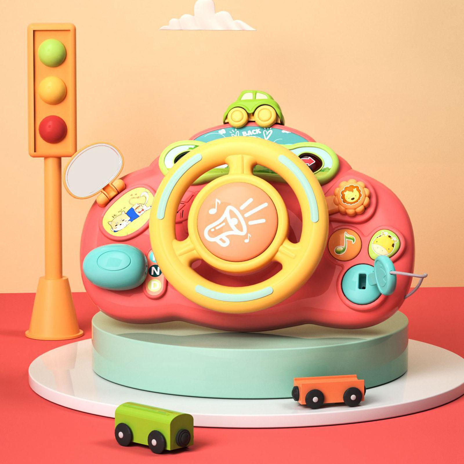 Stroller Steering Wheel Fun Learning Baby Kids Musical Vocal Toys Controller Toy Steering Wheel Kids Steering Wheel for Children