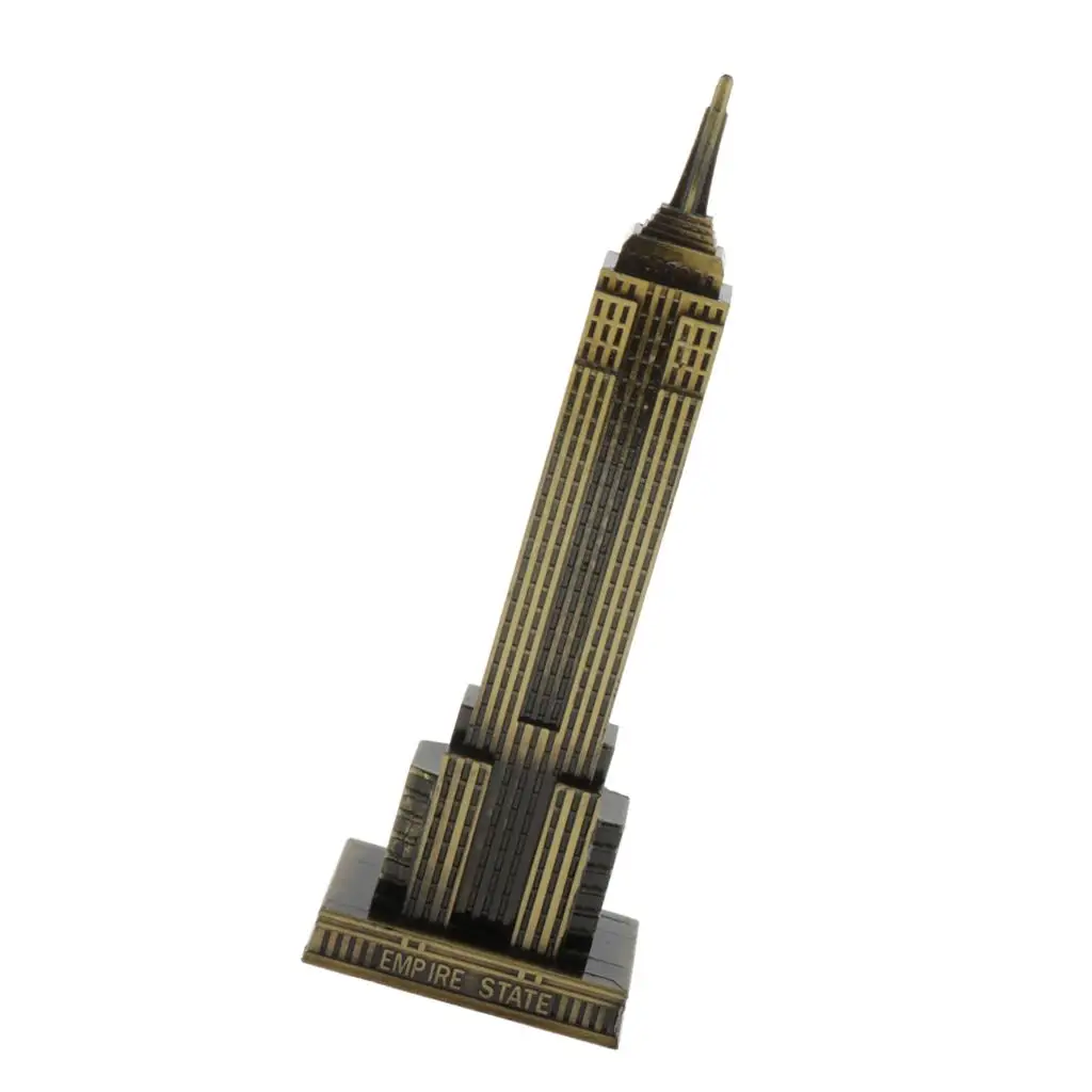 18cm Bronze State Building Empire Statue Souvenirs From  City