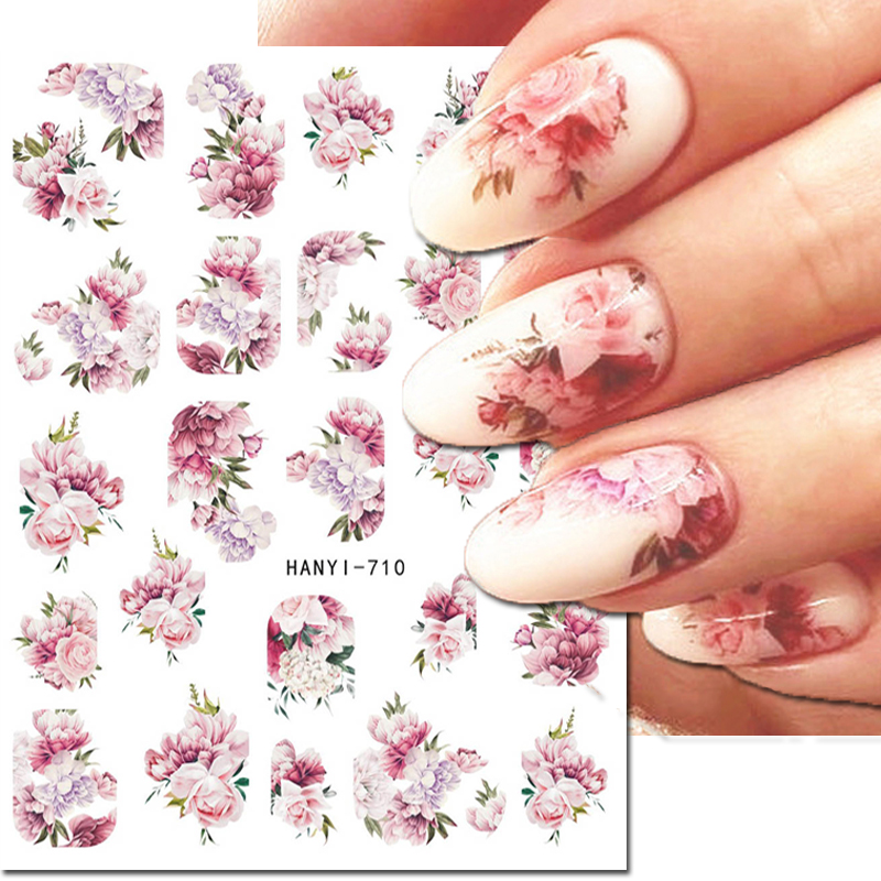 Best of 3d Nail Art Decals Spring Fruits Pink Full Tips Peony Magnolia Flowers Adhesive Sliders Nail Stickers Decoration For Manicure Reviews & Tips