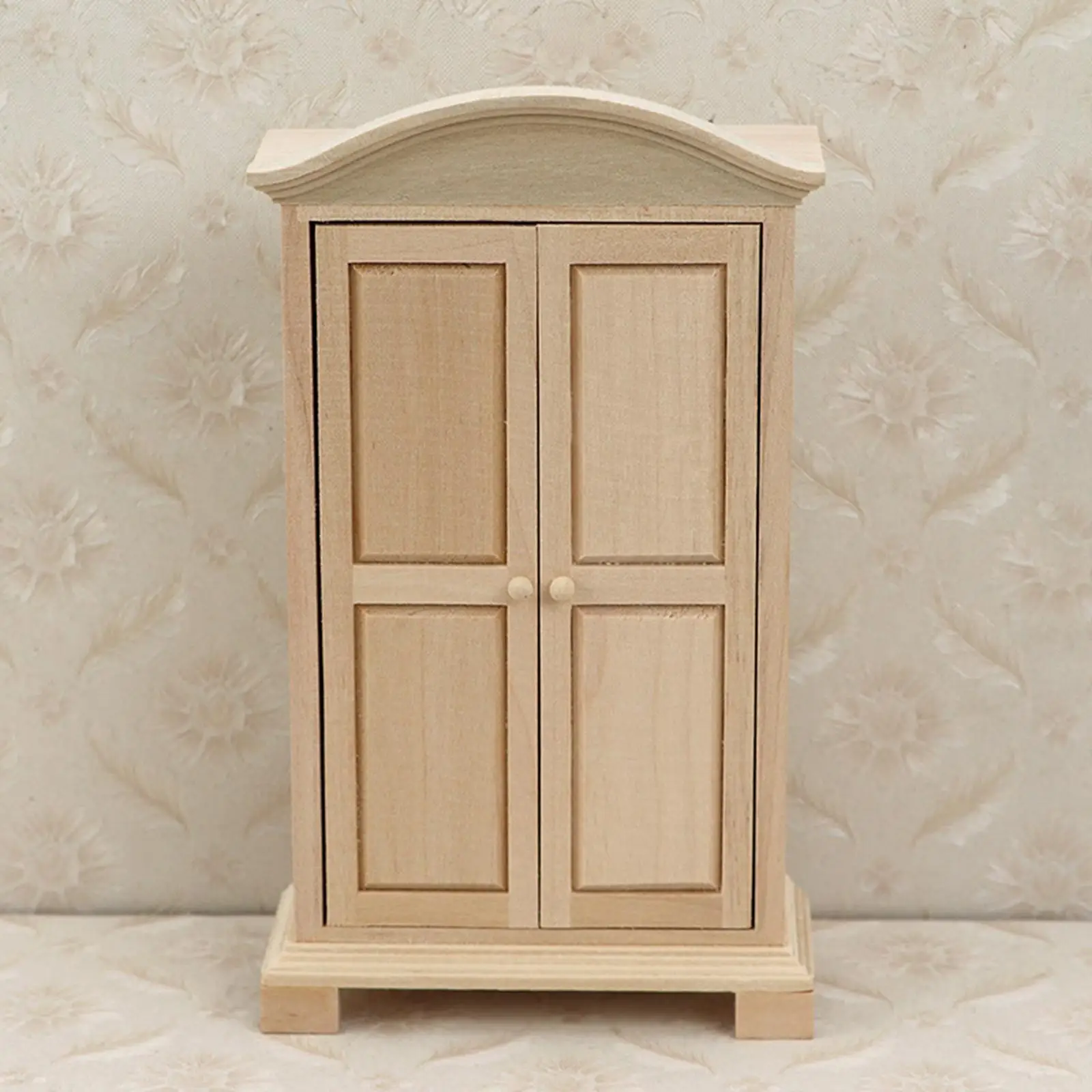 Dollhouse Storage Wardrobe Miniature 1/12 Toys with Drawers Cabinet for Children