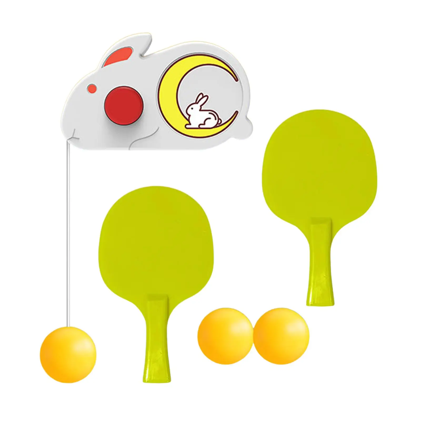 Hanging Table Tennis Trainer Adjustable Table Tennis Paddles and Ball Set with Racquet and Balls for Girls Beginners Kids Adults