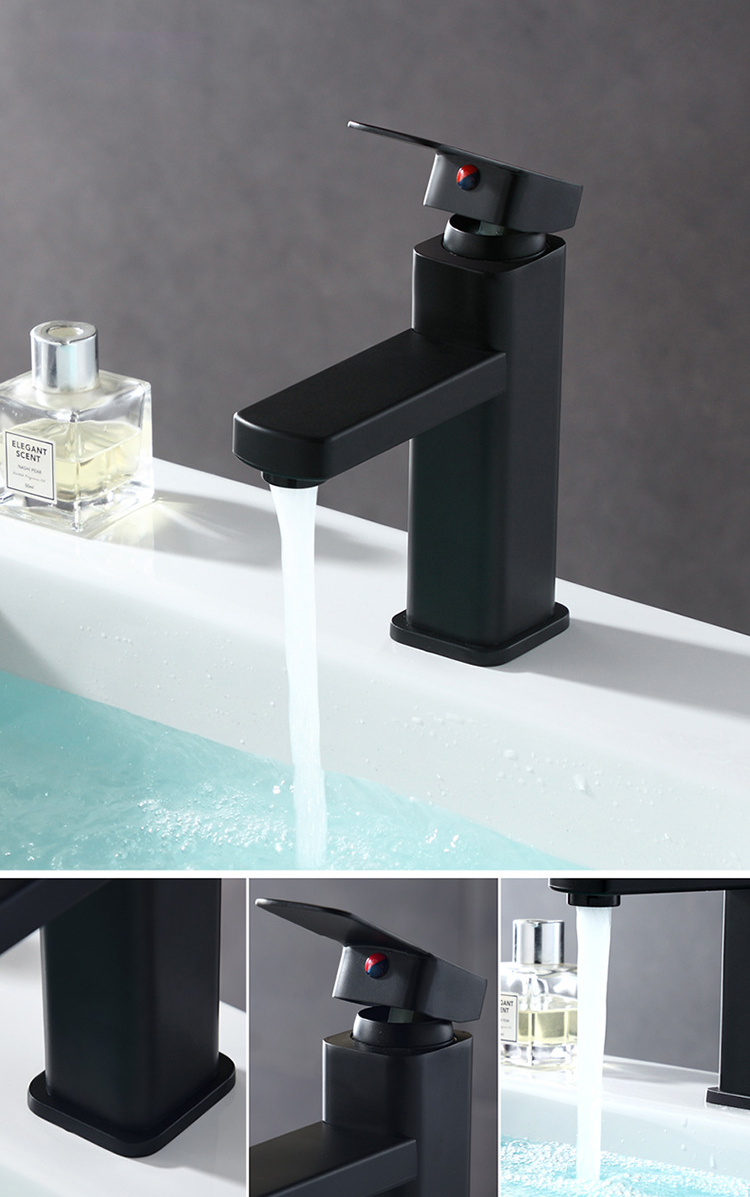 Title 3, Bathroom Sink Hot & Cold Mixer Faucet Basin Fau...