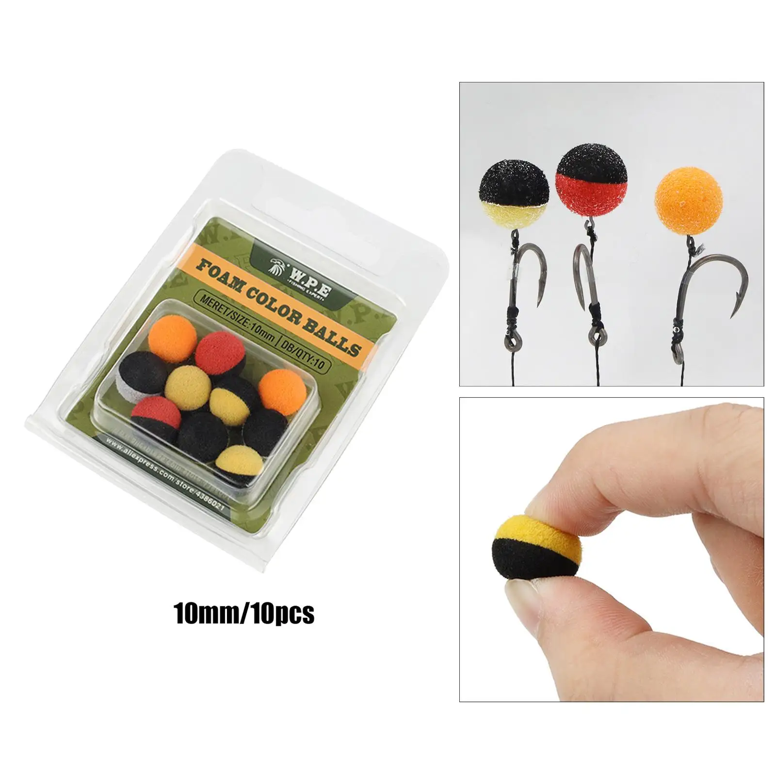 8/10Pcs Fishing Bait Carp Hair Zig Rig Feeder Method Popups Optional Rig Kit Floating Ball Beads Feeder Artificial Carp Baits