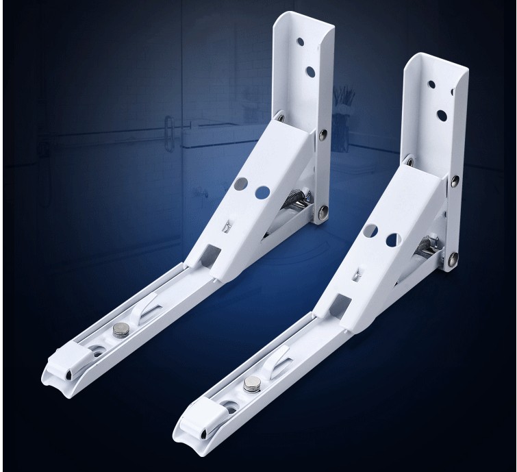 2PCS Triângulo Folding Angle Bracket Suporte Pesado