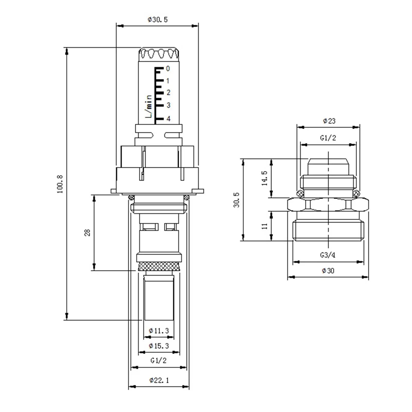 Manifold Flow Meter Floor Heating Replacement Practical Manifold Regulator Durable Sturdy Distributor Separator
