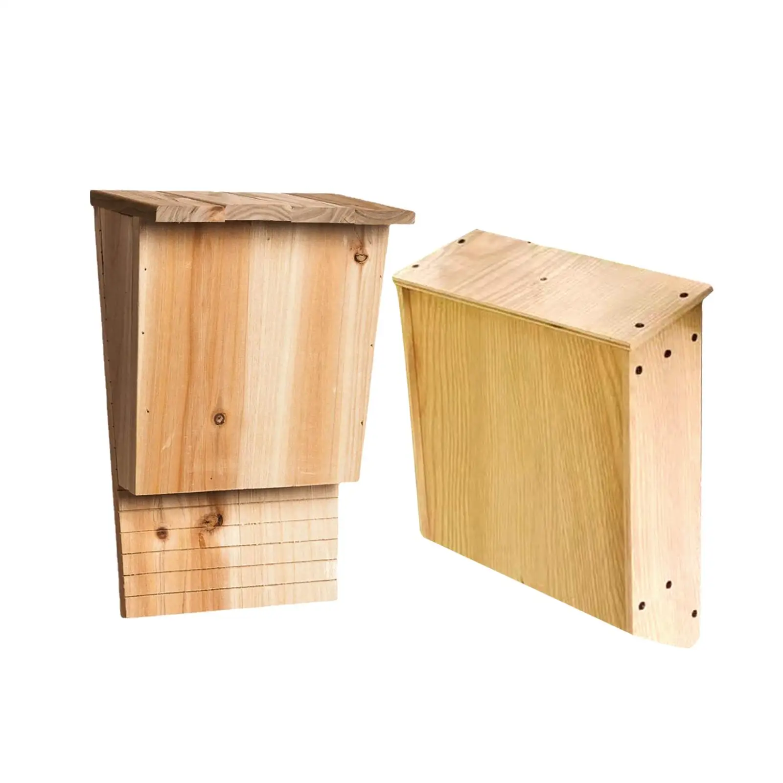 Bat House Big box Wooden Weather Resistant professional Easy to Land and Roost Outdoor Shelter Handcrafted Supplies