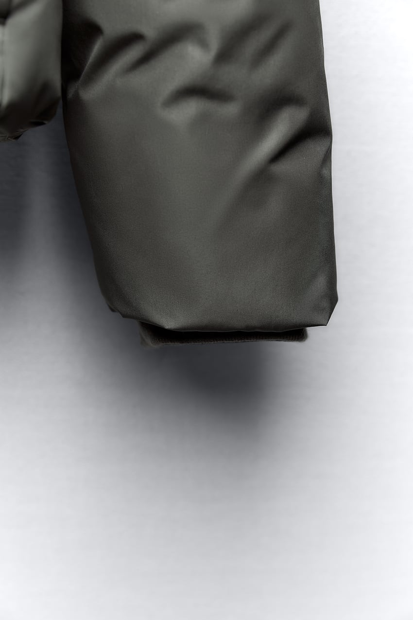 Gesteppte, kurze, dicke Kapuzenjacke für Damen, Winter-Wasser- und Windschutz, verkürzter Anorak, hoher Kragen, lange Ärmel, warmer Mantel_voghion.com