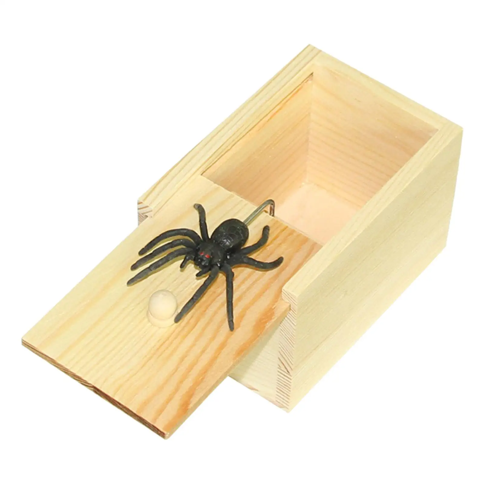 Handmade Fun Practical Joke Boxes Spider Scare Box for Halloween Gifts