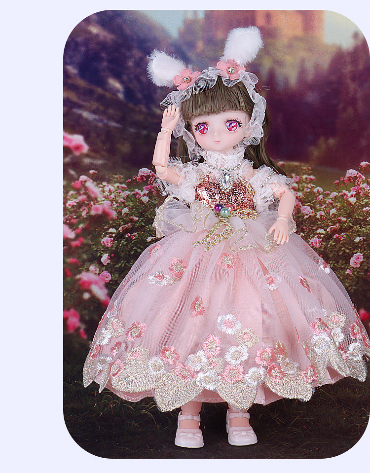 1/6 Bjd Puppe Hochzeit Kleid Anime Prinzessin Kleid Action-figuren Sphärische Gelenk Puppe Für Kinder Spielzeug Mädchen Cosplay 30cm lolita – Detail 19