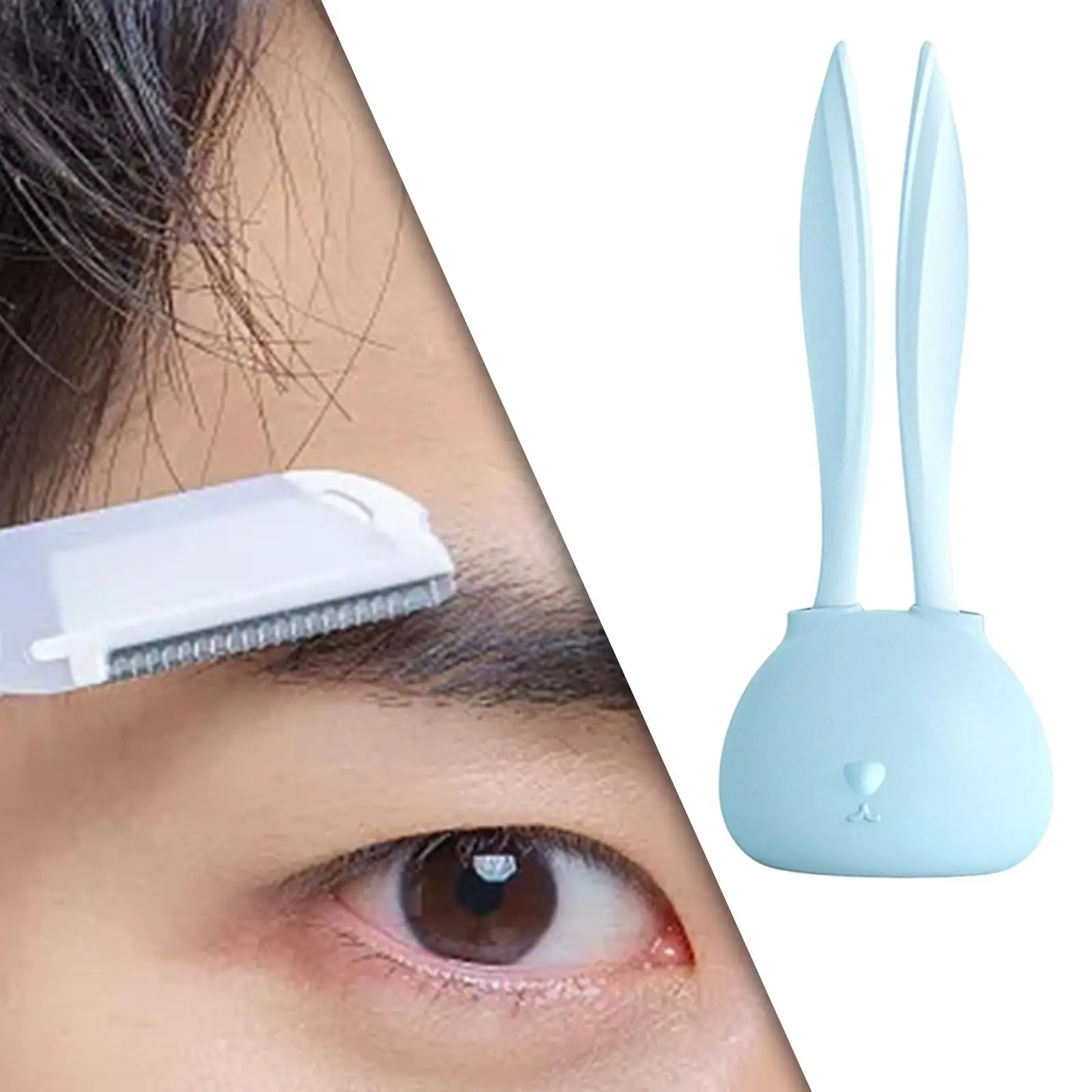 2x Eyebrow Shaper Trimming Smoothing Reusable Shaping Detailing Groomer Handheld Facial Remover for Legs Outdoor face