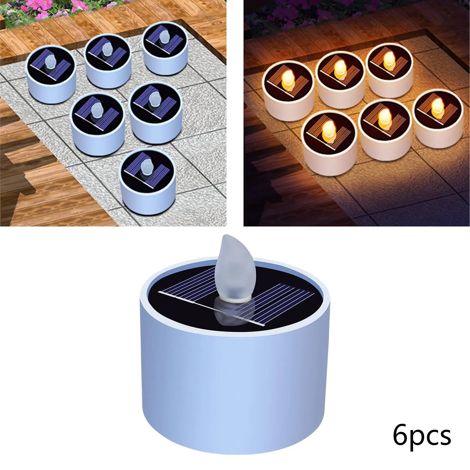 Solar LED Candles Tealight Solar   Pathway Dinner Table Decor