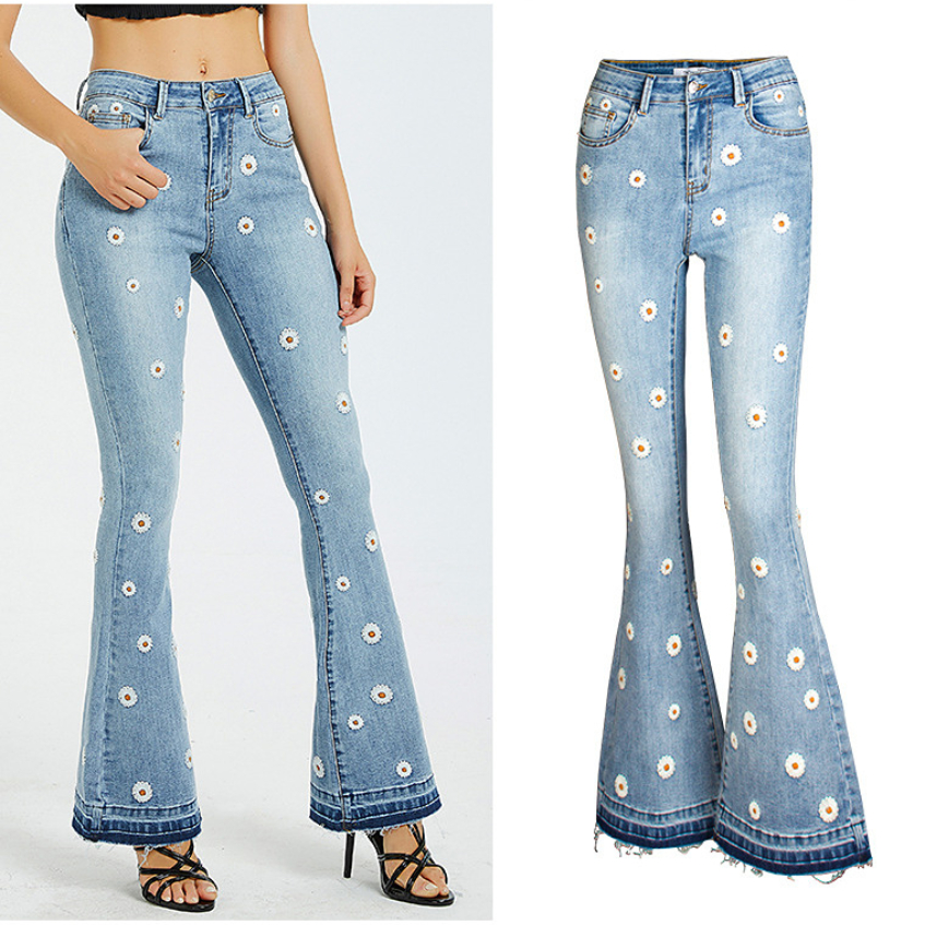 Streetwear Flare Jeans For Women Y2K 