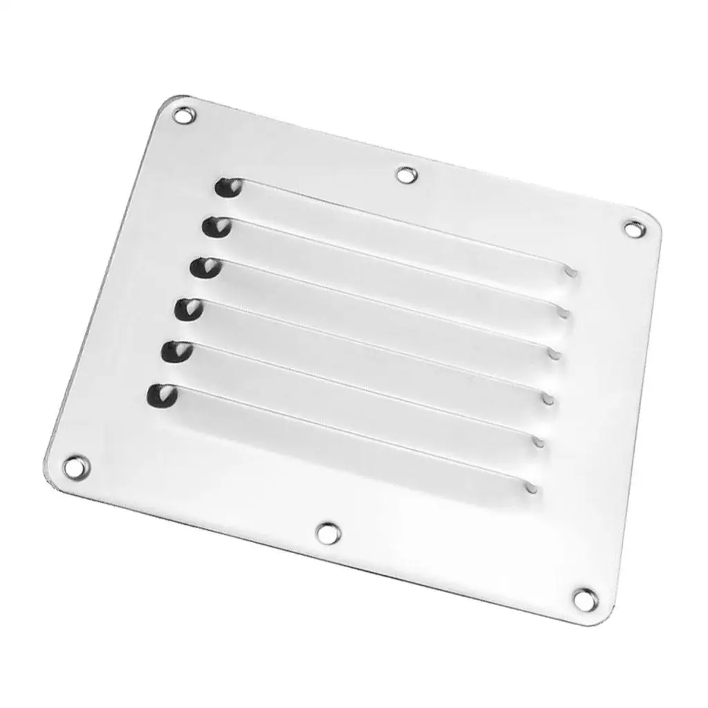 2X Square Louvre Air Vent Fitting Ventilator Grille Cover 316 Stainless Steel