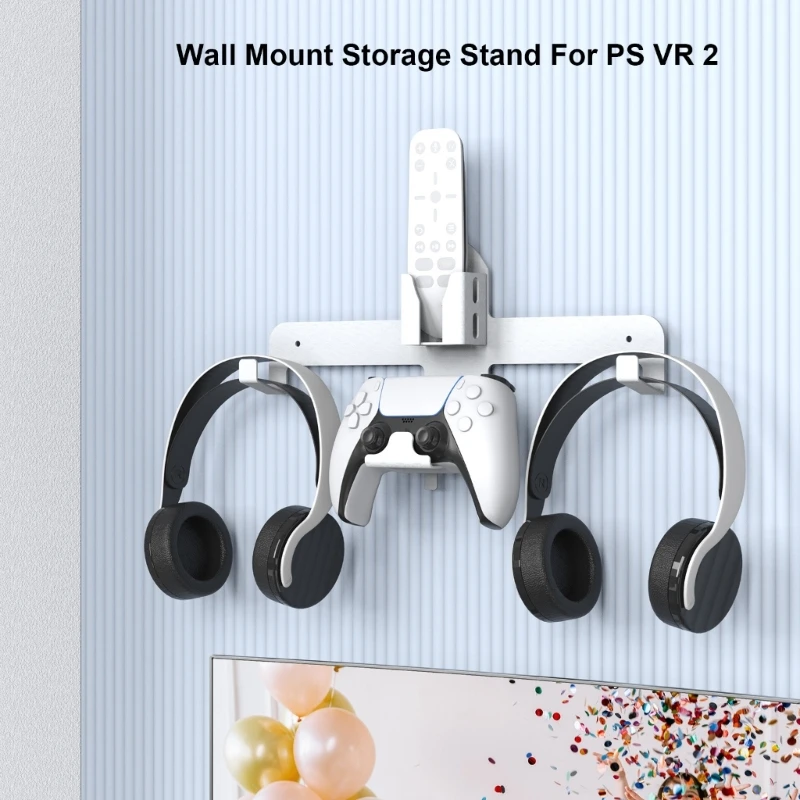 Supporto universale per montaggio a parete per cuffie VR per PS VR2 VR 2 VR Headset & Controller gancio per staffa di stoccaggio a parete 117