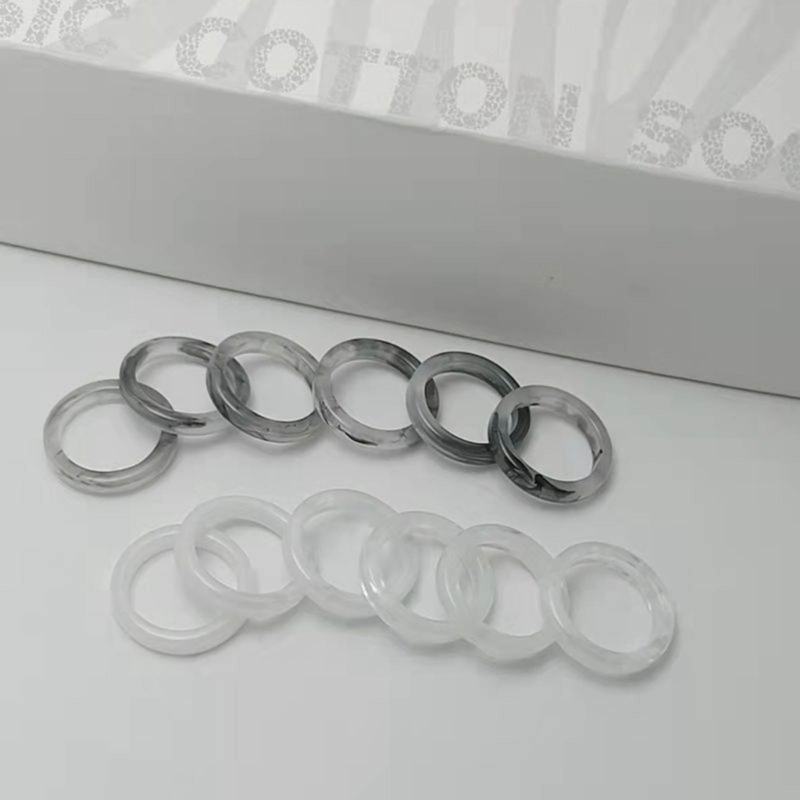 Stile moda 2025 2x resina acrilica colorata Y2K accessori moda, ventagli, regali fai da te, anelli, gioielli, anelli semplici_voghion.com