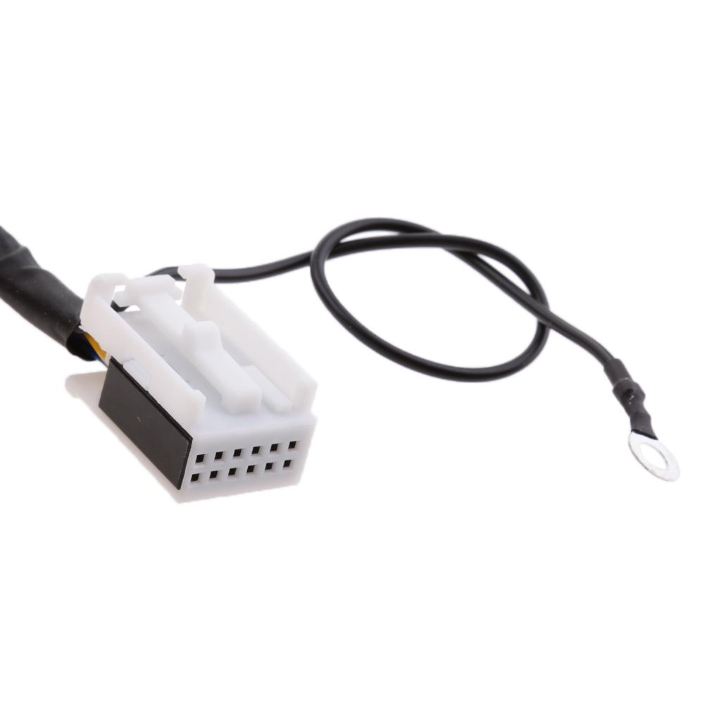 dolity 3.5mm Car USB Aux-in MP3 Player Radio 6Pin+6Pin Adapter For Audi VW Skoda Seat