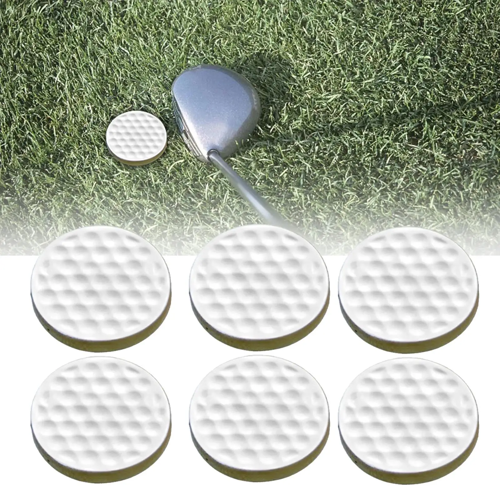 6Pcs Golf Practice Balls Golf Training Balls for Indoor Outdoor Swing Practice Yard Golfer Gift Men Women