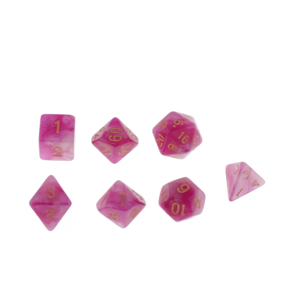 Polyhedral Dice TRPG DND Games for Opaque for Board Game Role Playing Game