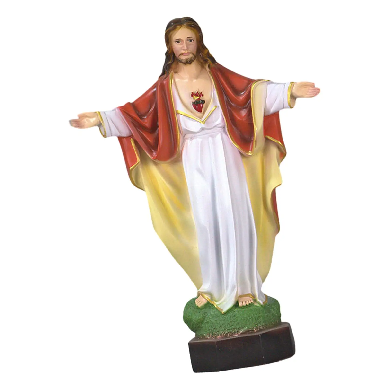 Holy Jesus Figures Decorative Catholic Statue for Home Office Church Cabinet