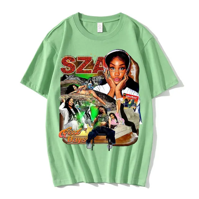 SZA 90s Vintage X Bootleg Style Rap Printed Graphic Tee Shirt