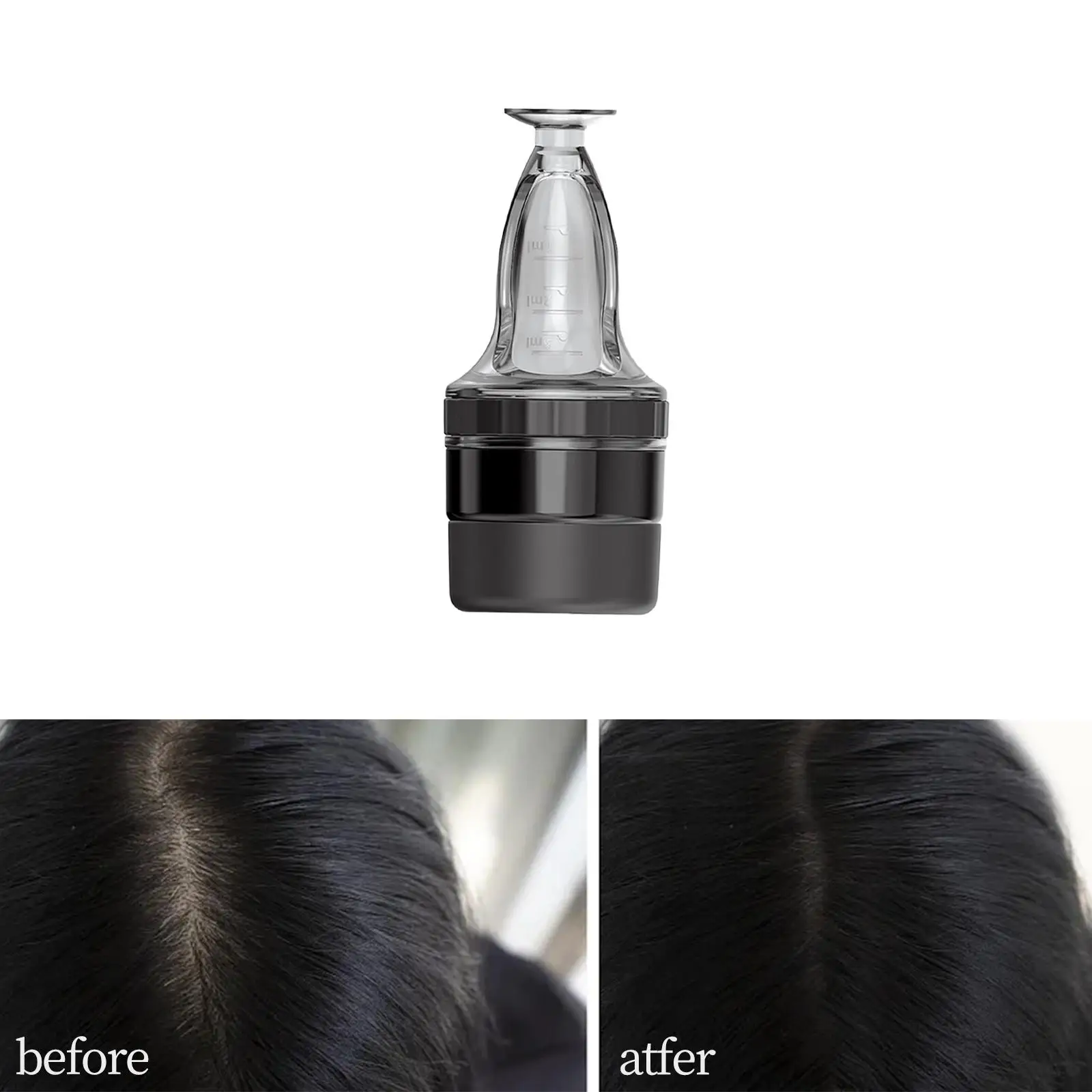 Scalp Oil Applicator Head Fluid Brush Multi Function Hair Liquid Comb with Clear Scales Applying Hair Oil, Liquid, Essential Oil