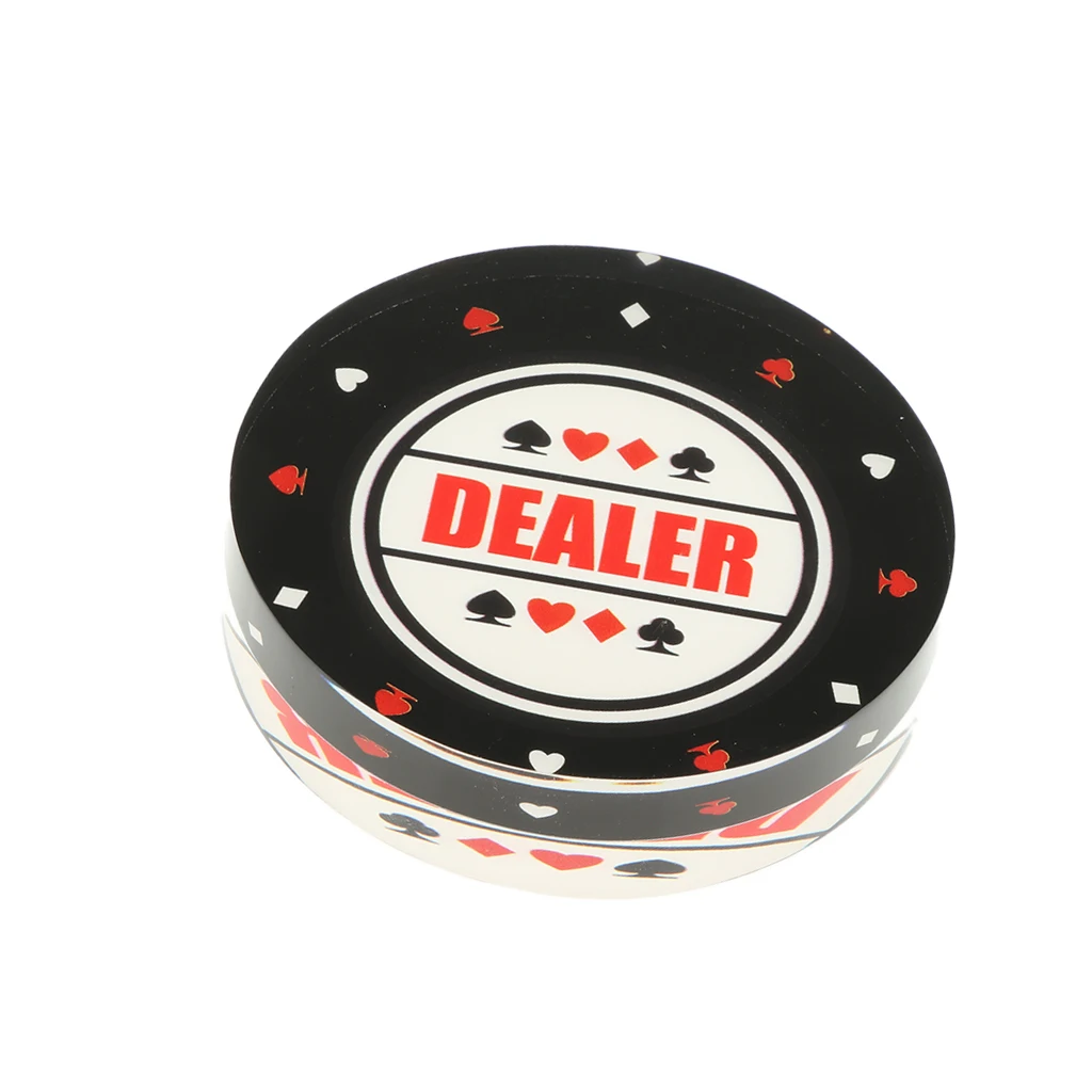 Crystal Dealer for Card Players, Diameter: Approx. 8 Cm