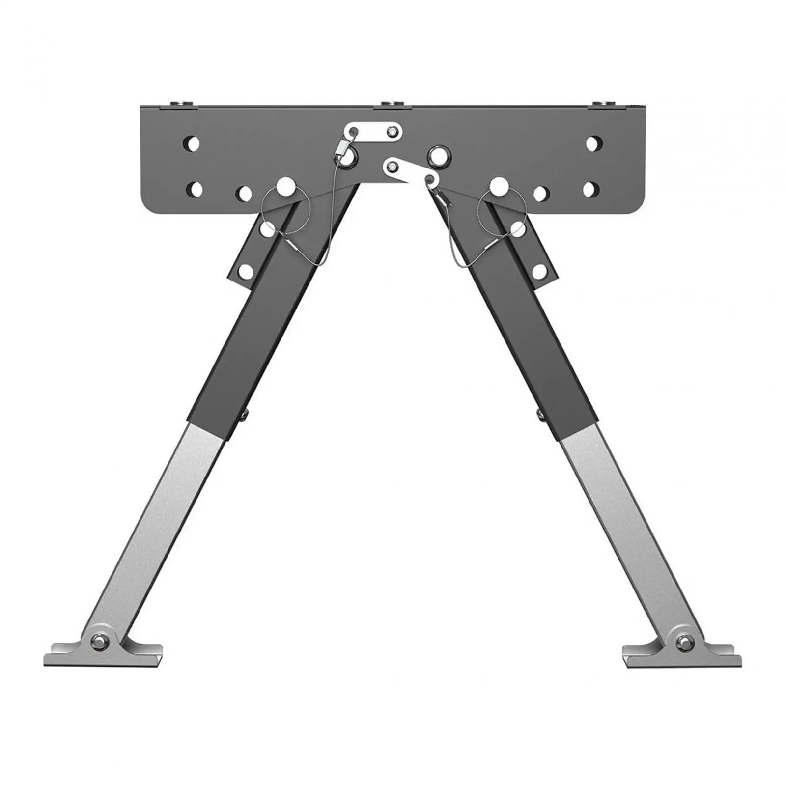 RV Step Stabilizer Folding Premium Durable Trailer Camper Metal Height Adjustable Motorhome RV Step Support Stabilizer