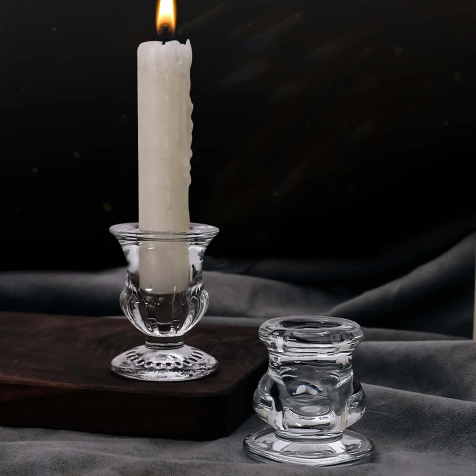 Glass Candleholder Wedding Stand Decoration Event Party Home Pillar Candle
