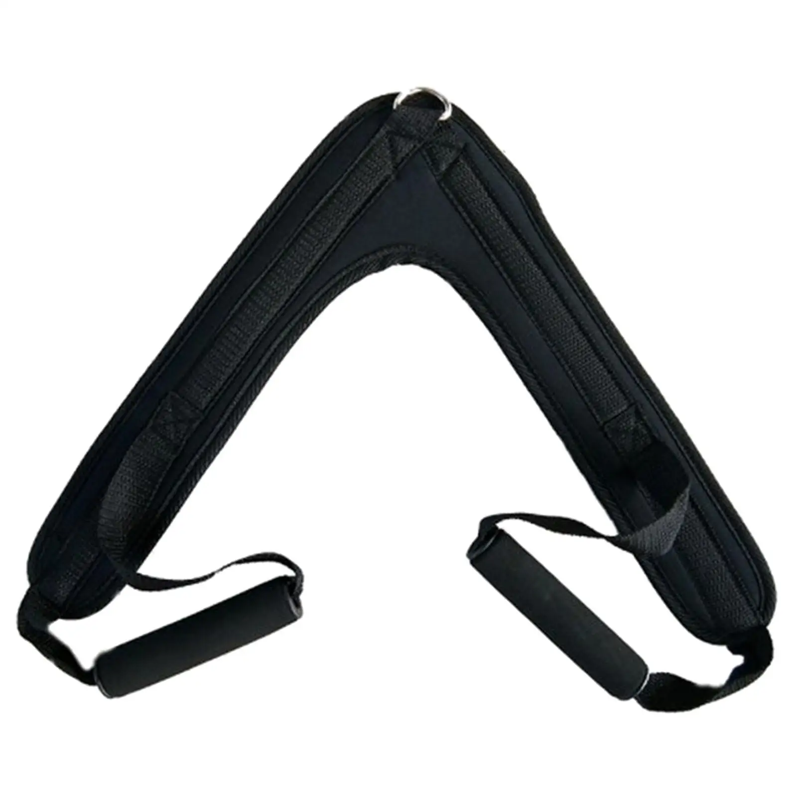 Abdominal Crunch Harness V Shape Shoulder Strap Belt D Hook for Fitness Home