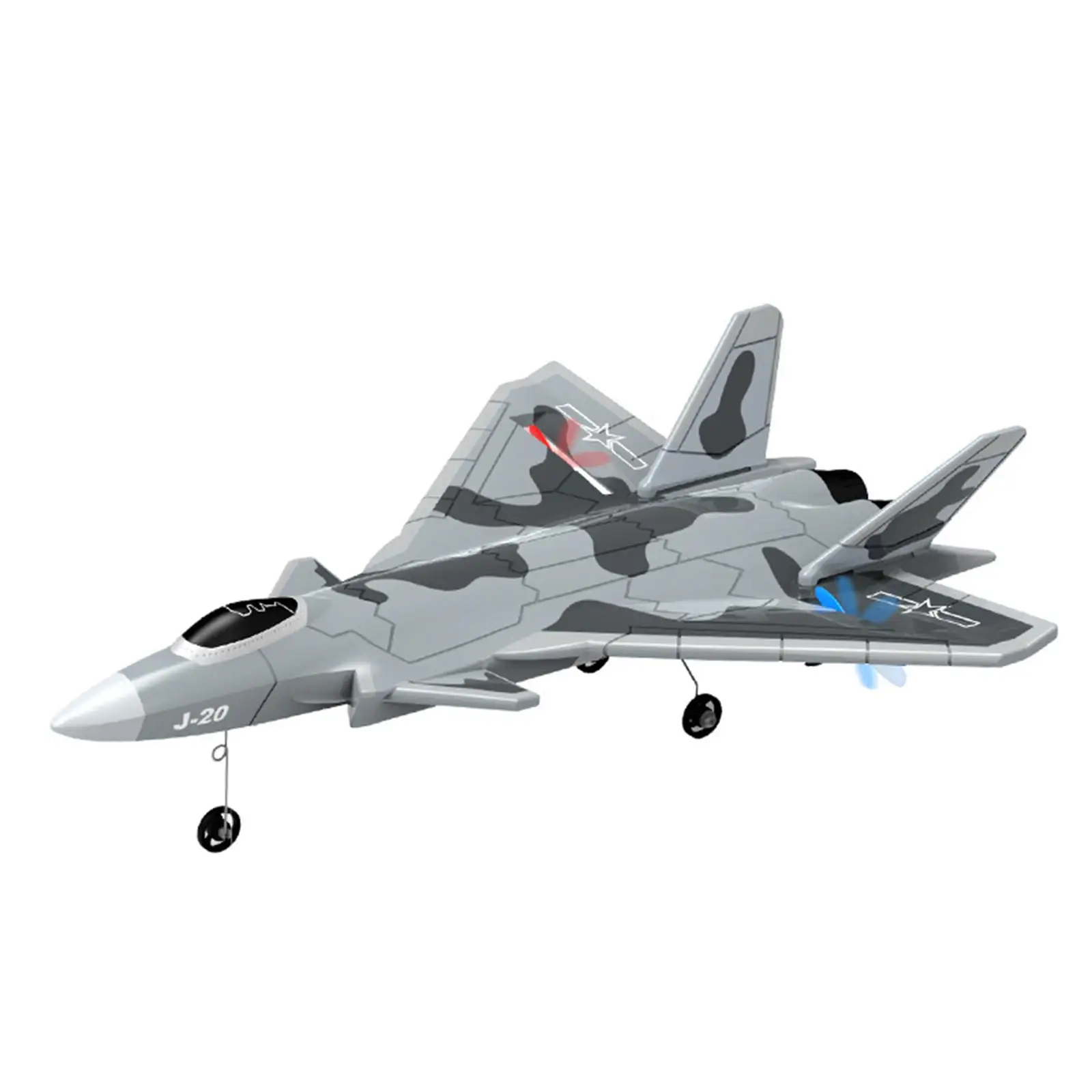 1:72 Scale RC Plane Ground Glide and Manual Take Off 2 Channel Simulation with Display Stand Jet Fighter RC Glider Ready to Fly