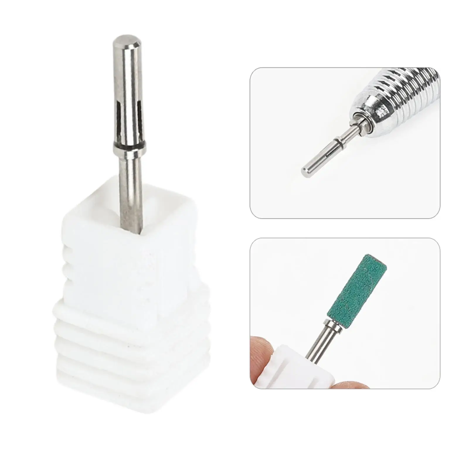 3.1mm Nail Sanding Bands Mandrel Nail Drill Mandrel for Home Salon SPA