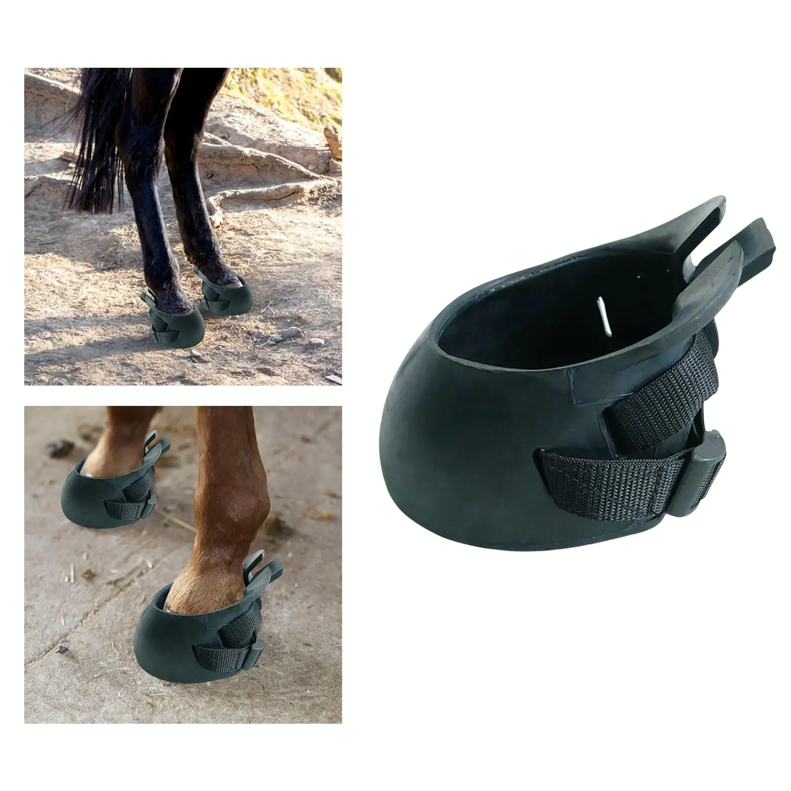 Horse Hoof Boot Isolate Dirty Water Equine Hoof Protector Hoof Protection Boot for Jumping Training Equestrian Riding Fittings