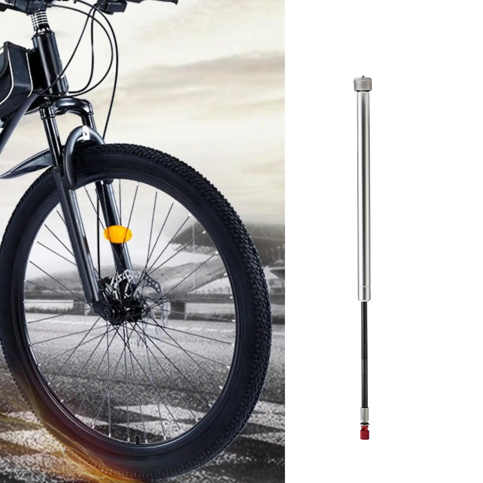 Front Fork Repair Rod Accessory 32mm Line Control Bike Suspension Fork Easy Installation Oil Damping Fork for Mountain Bike