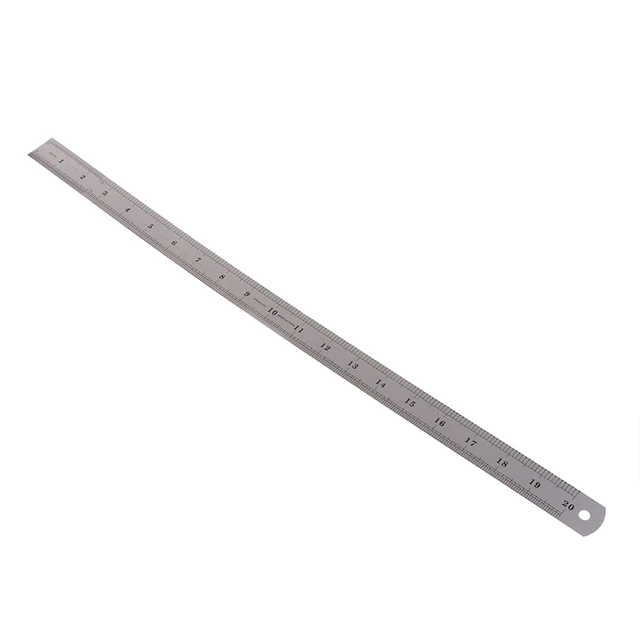 Double Side Metal Ruler Stainless Steel Imperial Metric 15 30 60cm