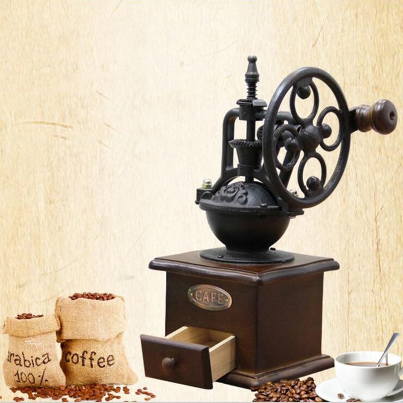 Title 4, Antique Coffee Mill Coffee Grinder for Making M...