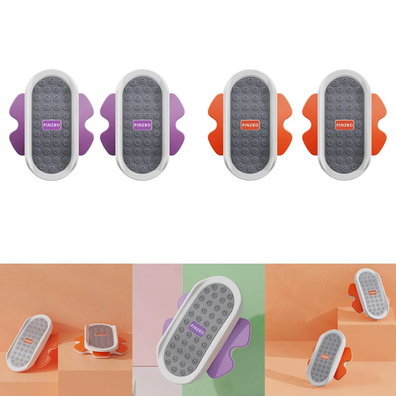 2x Waist Twisting Disc Aerobic Exercise Massage Foot Sole Slim Machine Balance Boards AB Twisting Board for Fitness Shaping