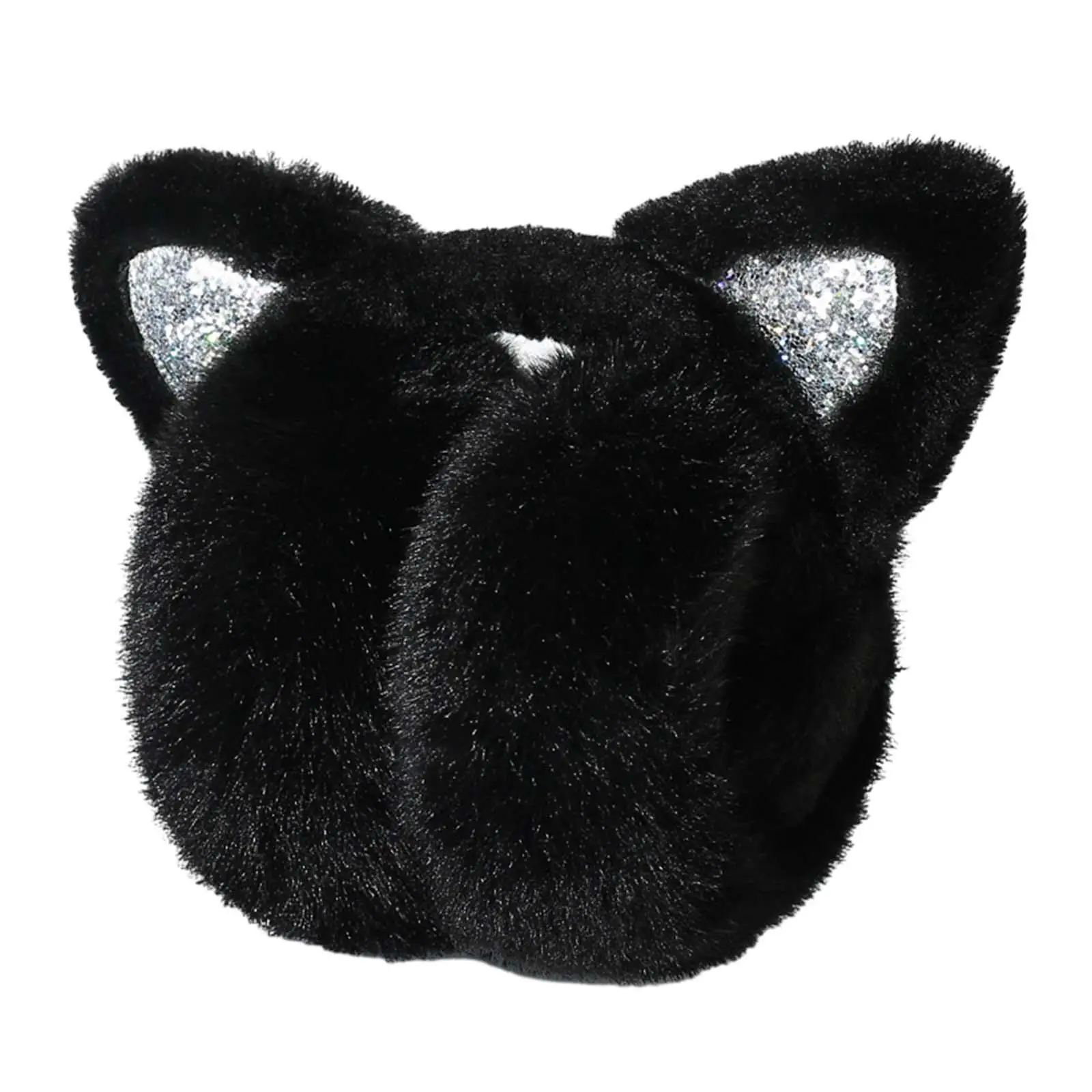 Winter Ear Muffs Soft Warm Foldable Women Polyester Ear Warmers Earmuffs for Skating Traveling Outdoor Activities Skiing Riding