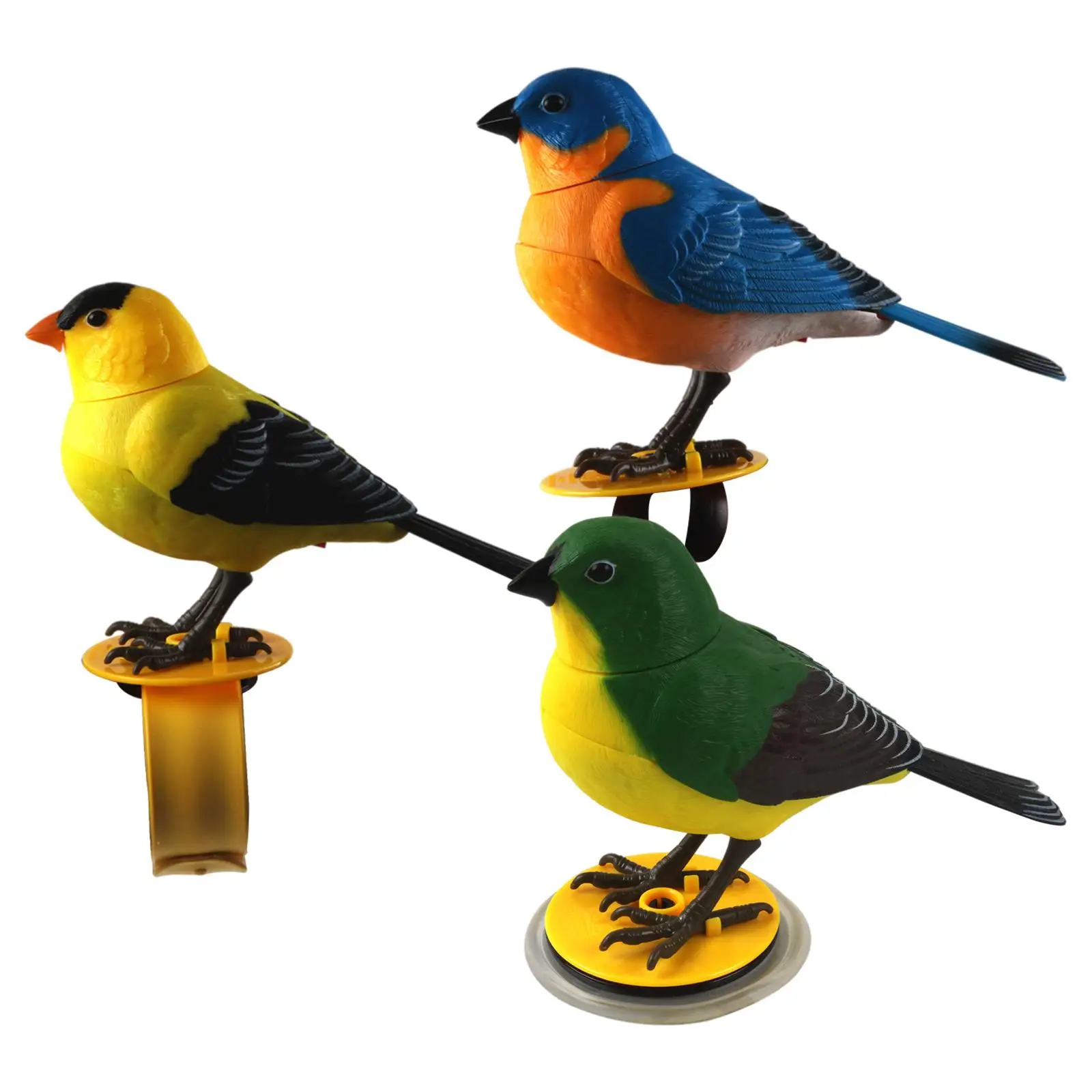 Simulated Sounding Voice Activated Bird Figure Model Music Educational Toys